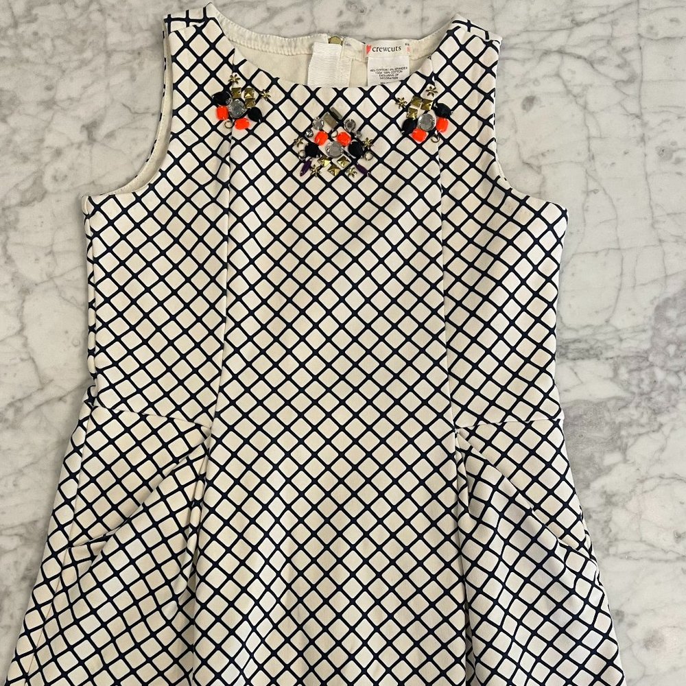 J. Crew Crewcuts Embellished Sleeveless Dress Girls Size 8